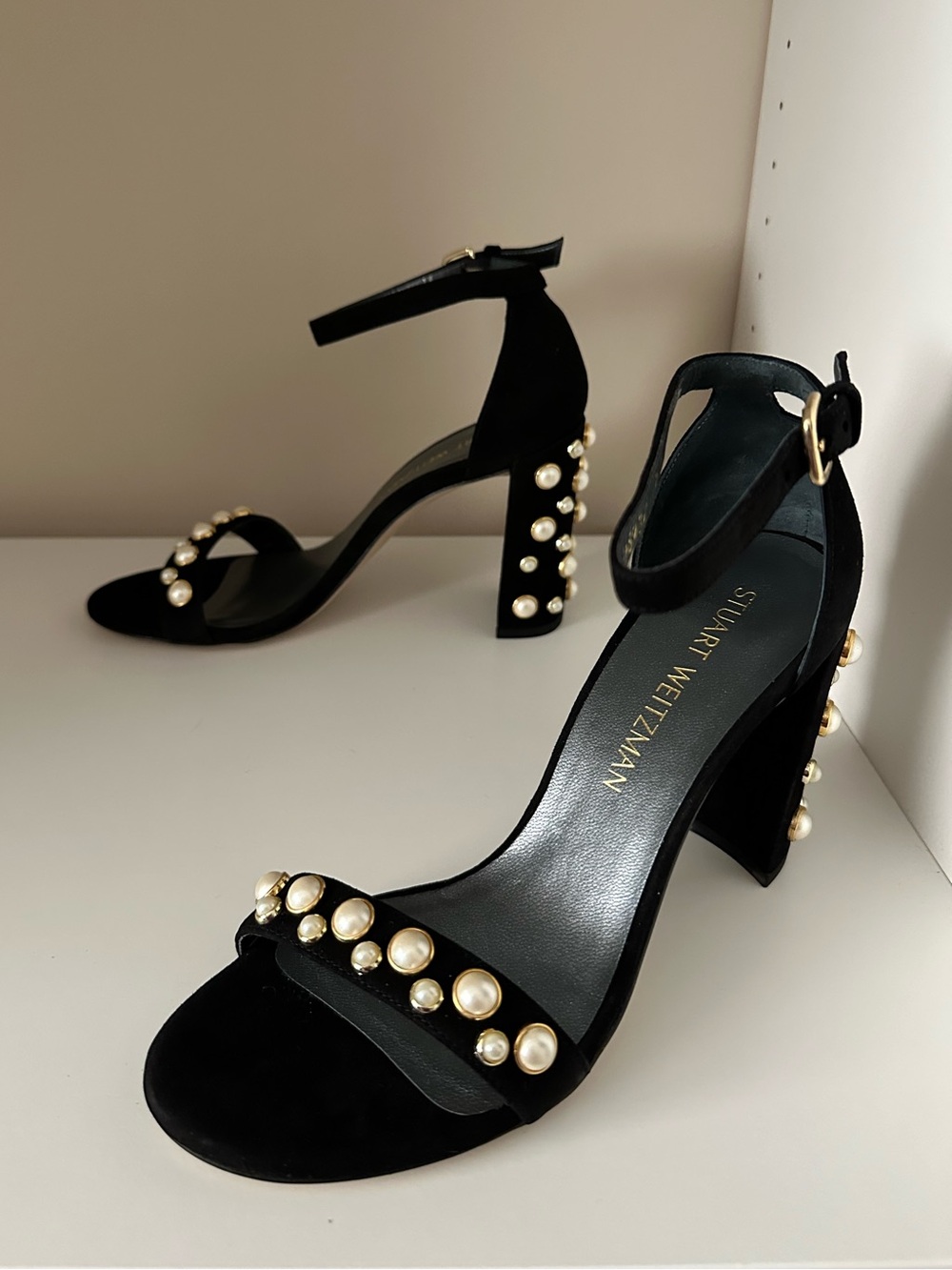 Stuart Weitzman More Pearls Sandals